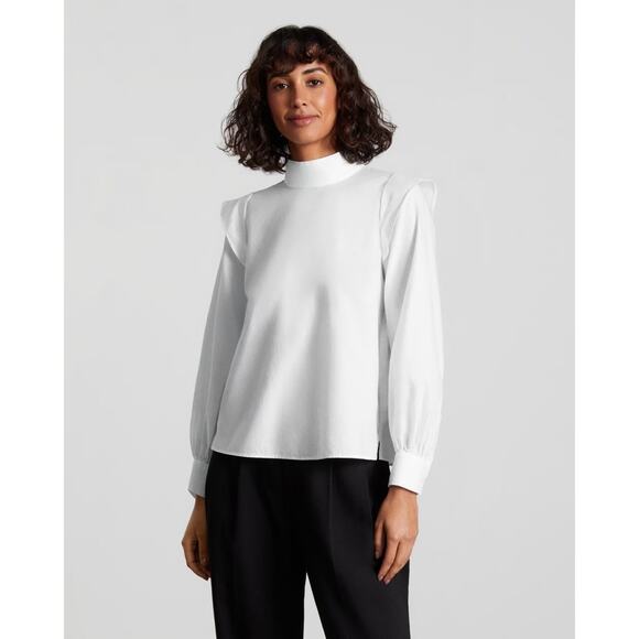 Everlane Tops - Everlane The Wing-Shoulder Mockneck Top NWT Size 14